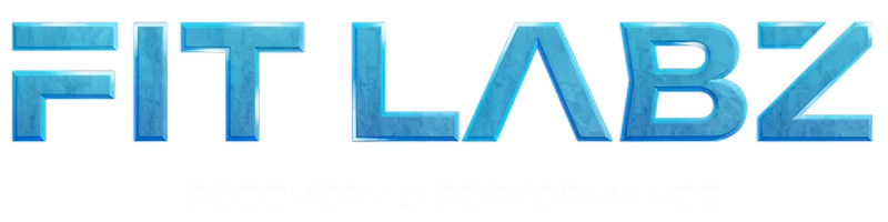 Fit Labz blue stylized text logo on white background